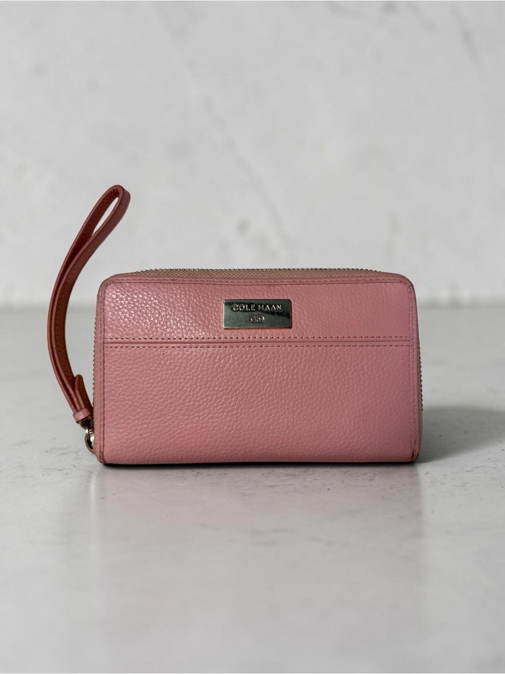 Cole Haan Dusty Pink Pebbled Leather Wallet